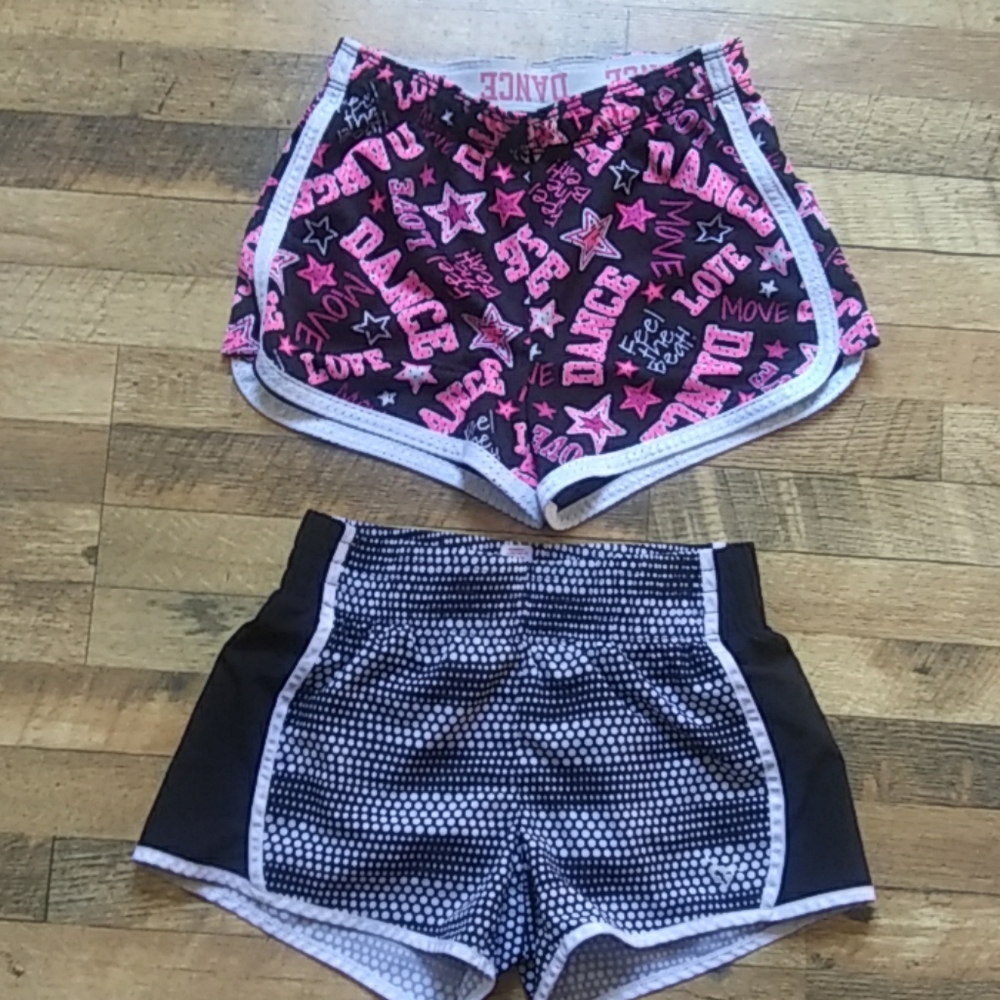 💗2 Pair Justice Dance Gymnastics Cheer Shorts 8